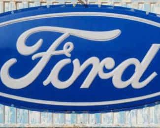 #999 • Large Plastic Ford Sign
