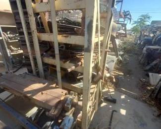 #1243 • Metal Rolling Rack
