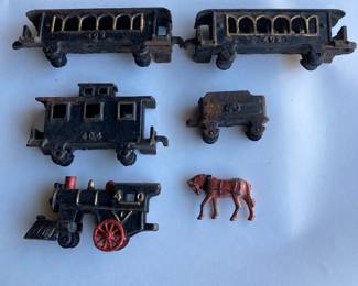 Old toy train set