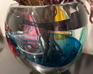 Leon Applebaum Heavy Art glass bowl