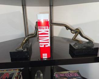 Tom and Bob Bennet ~ Ebb Tide bronze book ends