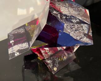 Lucite Cubist Sculpture - signed