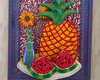 Pineapple and watermelon artwork 