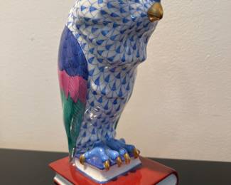 Herend Large Owl on Books