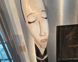 Carved woman sculpture 