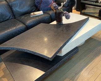 Tri level coffee table