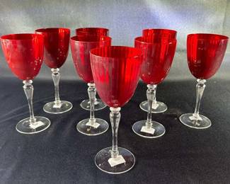 Beautiful Christmas Wine Glasses