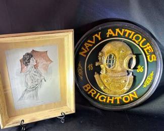 Two Pictures, one including Stand