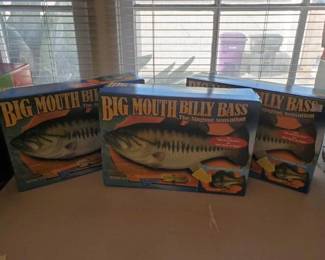#8646 • 3 Brand New In Box, Big Mouth Billy Bass Singing Sensation
