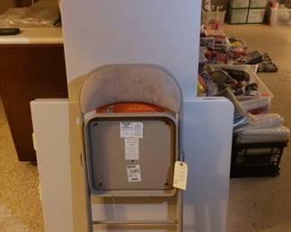 #2464 • 2 Folding Tables and 1 Folding Chair
