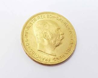 #508 • 20 Kronen 1915 .900 Gold Coin, 6.7g
