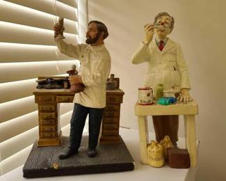 #10027 • 2 Statues - RW Nickerson and Judis Pastime
