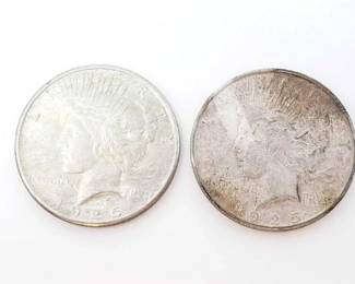#244 • 1925-S And 1923 Silver Peace Dollars
