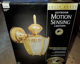 #8526 • Hampton Bay Outdoor Motion Sensor Light in Box
