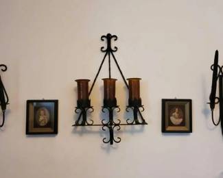 #8634 • Vintage Photos and Candle Holders
