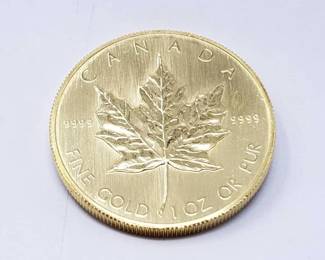 #116 • 1 Oz Canadian Maple Leaf .9999 Gold Coin
