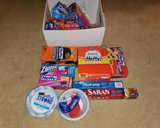 #10514 • Trash Bags, Storage Bags, Paper Plates, and More!
