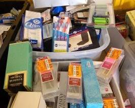 #9528 • New in Box Perfume, QTips, Tweezers, Blood Pressure Monitor, Tooth Brushes and More
