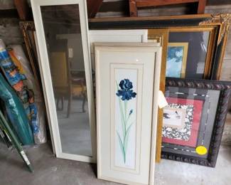 #12024 • 7 Paintings and Mirror
