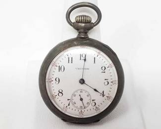 #728 • Sterling Silver Pocket Watch, 40.3g
