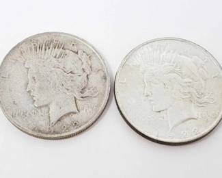#232 • 2 1922-P Silver Peace Dollars
