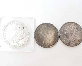 #224 • 1880-S, 1883-O, And 1889 Morgan Silver Dollars
