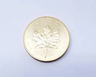 #134 • 1 Oz Canadian Maple Leaf .9999 Gold Coin
