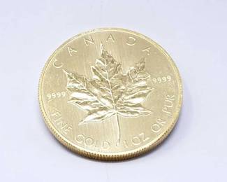 #108 • 1 Oz Canadian Maple Leaf .9999 Gold Coin
