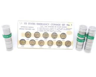 #352 • 1942-1945 Nickels And Approx 135 Buffalo Nickles
