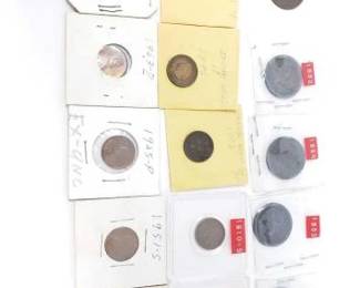 #358 • 1896-1908 Indian Head Pennies, 5 Braided Hair Liberty Head Large Cent, And More
