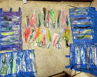 #2366 • Approx 45 Lures with Bags/Cases
