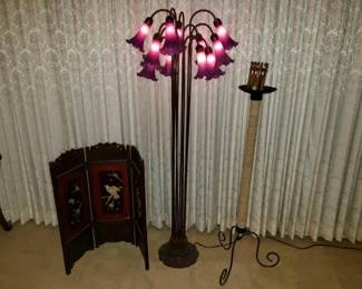 #14558 • Lamp, Candle Holder, And Divider
