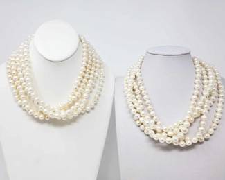 #697 • 2 Layered Pearl Necklaces
