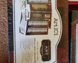 #12674 • 2 Art 101 Essential Kits, 2 Chinese Brush Painting Kits, and 2 Art School Watercolor Painting Sets
