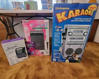 #8594 • 3 Brand New In Box Karaoke Machines
