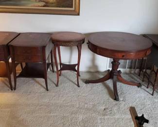 #2542 • 5 Mahogany End Tables

