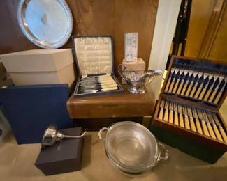 #10534 • Flatware Sets, Glassware, Serving Plater, Gravy Boat and More
