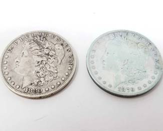 #216 • 1880-O And 1879 Morgan Silver Dollars
