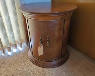 #12046 • Round Wooden Cabinet

