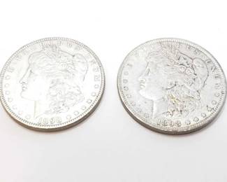 #172 • 2 1898 Morgan Silver Dollars
