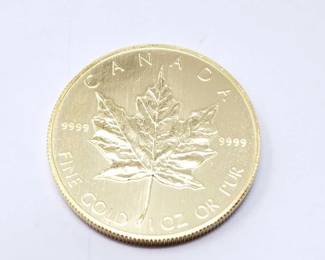 #152 • 1 Oz Canadian Maple Leaf .9999 Gold Coin
