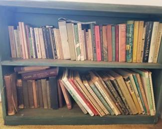 #13054 • Approx 77 Books With Bookshelf
