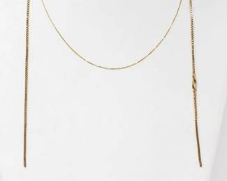 #704 • 2 14k Gold Chains, 4.4g
