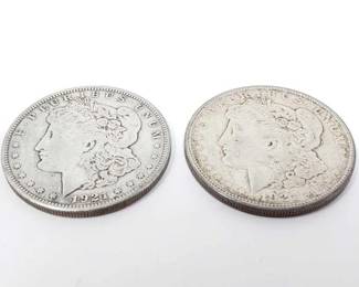 #180 • 2 1921-S Morgan Silver Dollars
