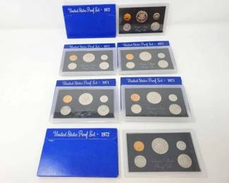 #312 • 2 1972 United States Proof Set, 4 1971 United States Proof Set
