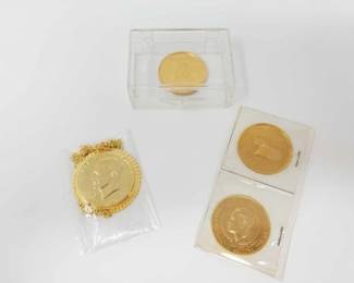 #434 • 3 Goldwater Freedom Dollars, 1 Goldwater Freedom Dollar Necklace
