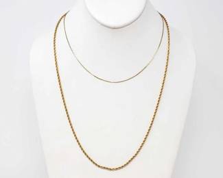 #572 • Two 14k Gold Filled Chains, 10.1g

