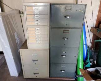 #2902 • 3 File Cabinets
