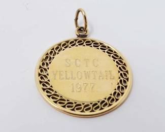 #564 • 14k Gold SCTC Yellowtail Pendant, 4g
