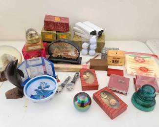 #10538 • Jewelery Boxes with Cork Art, Keychains, Watches, Pens, Paper Weights and More
